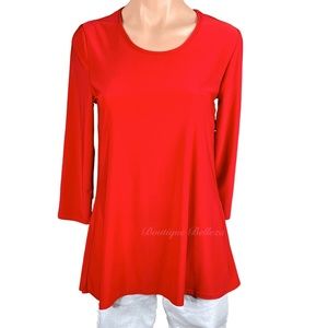 Ellen & Company Red Long Sleeve Loose FittingShirt